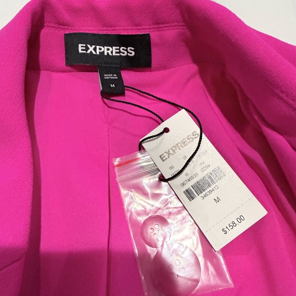 Express Women's Fuchsia Blazer NWT Size Medium - Picture 8 of 10